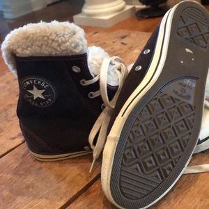 Converse All Star fleece lined high tops 8